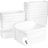 Wiadra prostokątne 3,3L z pokrywką [10 szt.] - Atest PZH / Do żywności