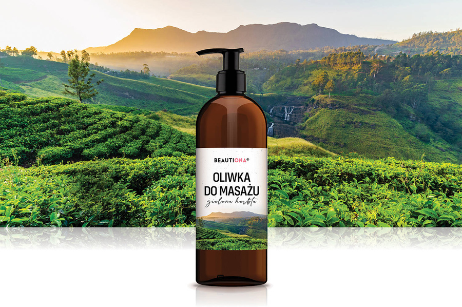 Oliwka olejek do masażu ciała zielona herbata 500 ml