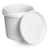 Wiaderko białe z pokrywką 1,2 L