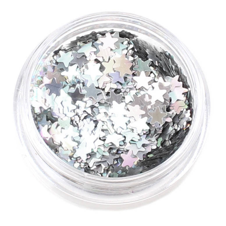 Ozdoby do paznokci gwiazdki srebrne