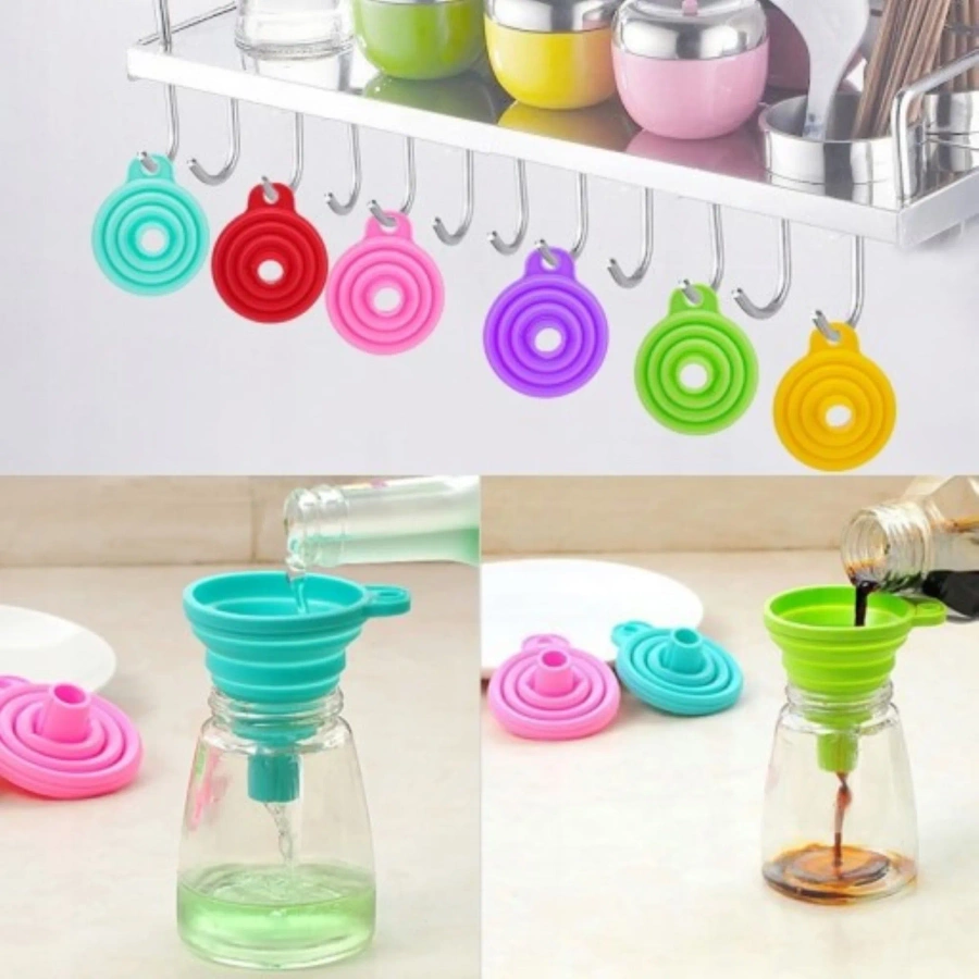 Składany silikonowy lejek kuchenny 7 cm