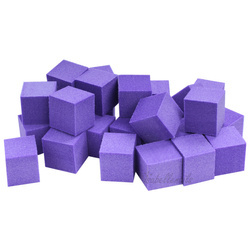 25x mini blok polerski kostka 100/100 fioletowy