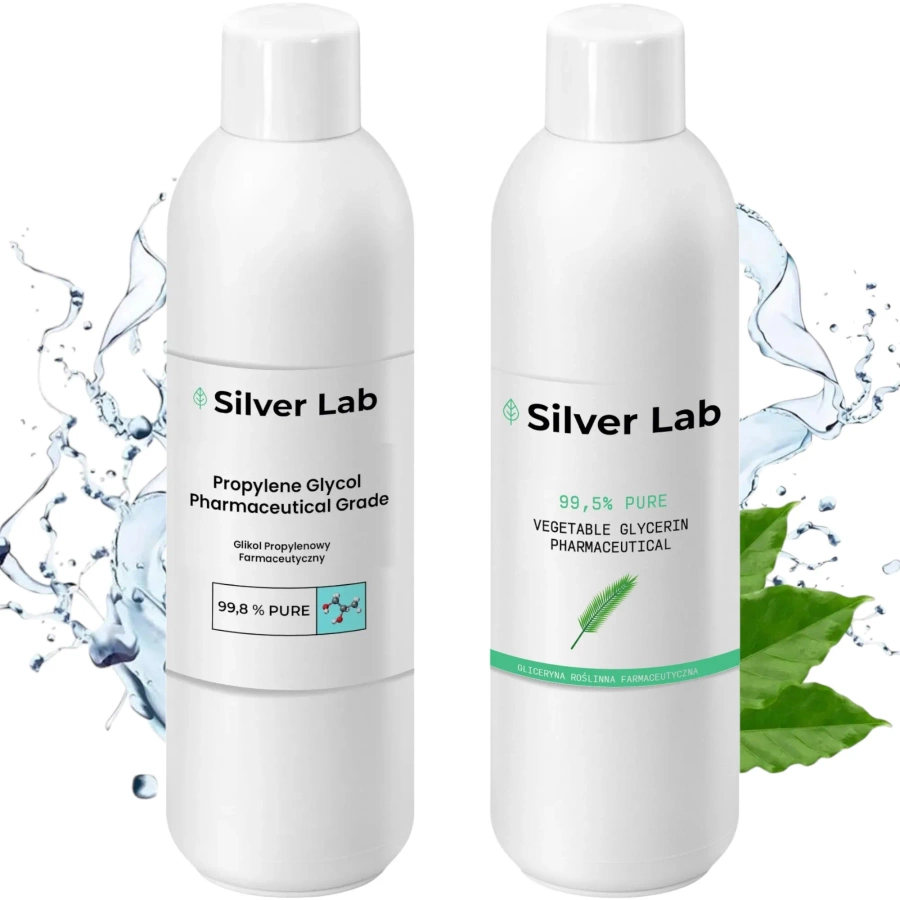 Gliceryna roślinna 99,5% 1L + Glikol propylenowy 99,8% 1L