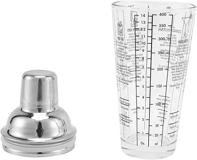 Profesjonalny shaker barmański szklany 400 ml