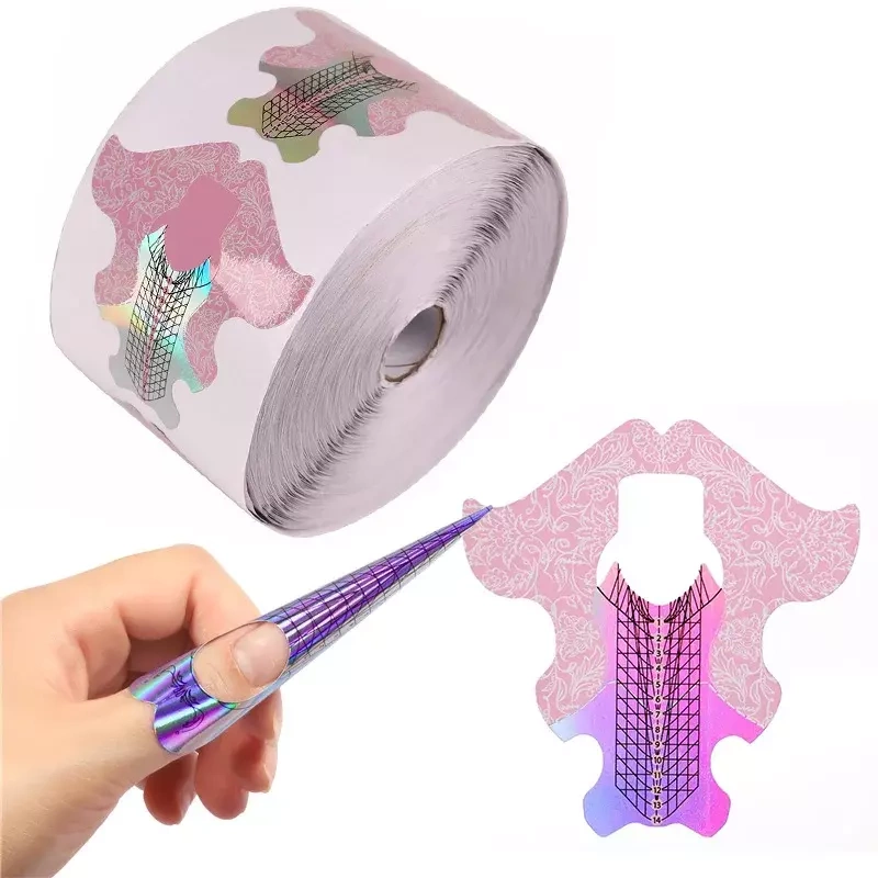 Szablony do przedłużania paznokci syrenka 500 szt.