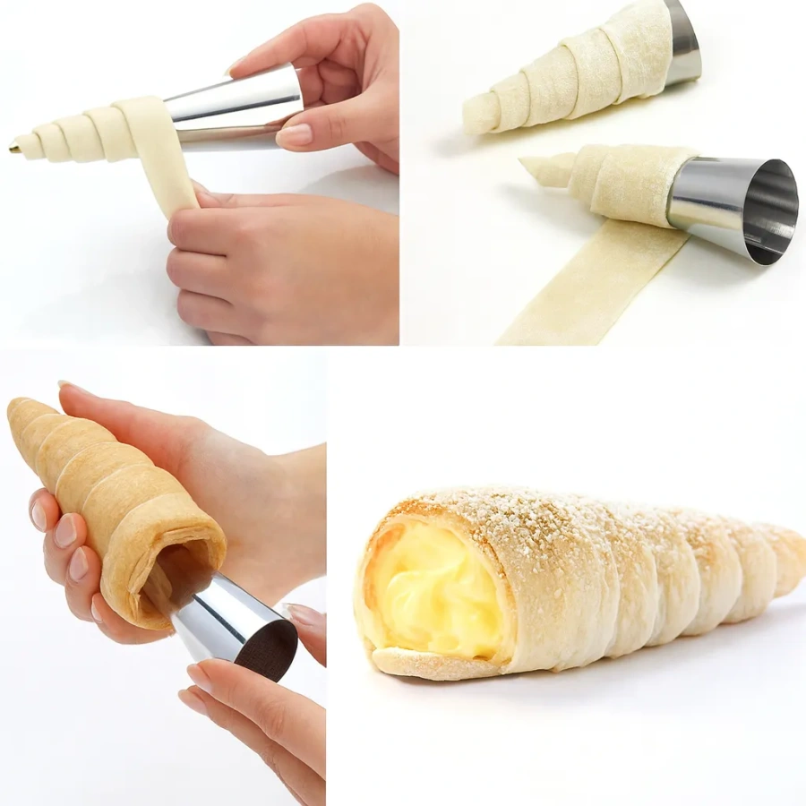 Foremki stożki do rurek z kremem 10 szt.