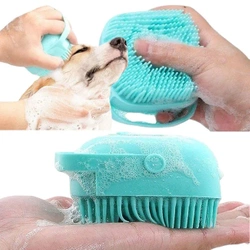 Myjka dla psa z dozownikiem płynów niebieska