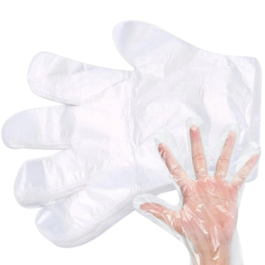 Rękawice foliowe mocne jednorazowe 100 sztuk