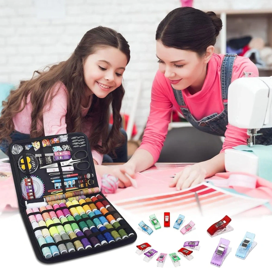 Zestaw do szycia przybornik krawiecki - igły, nitki nożyczki