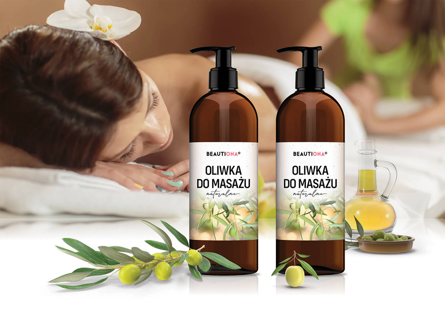 Oliwka olejek do masażu ciała naturalna 500 ml