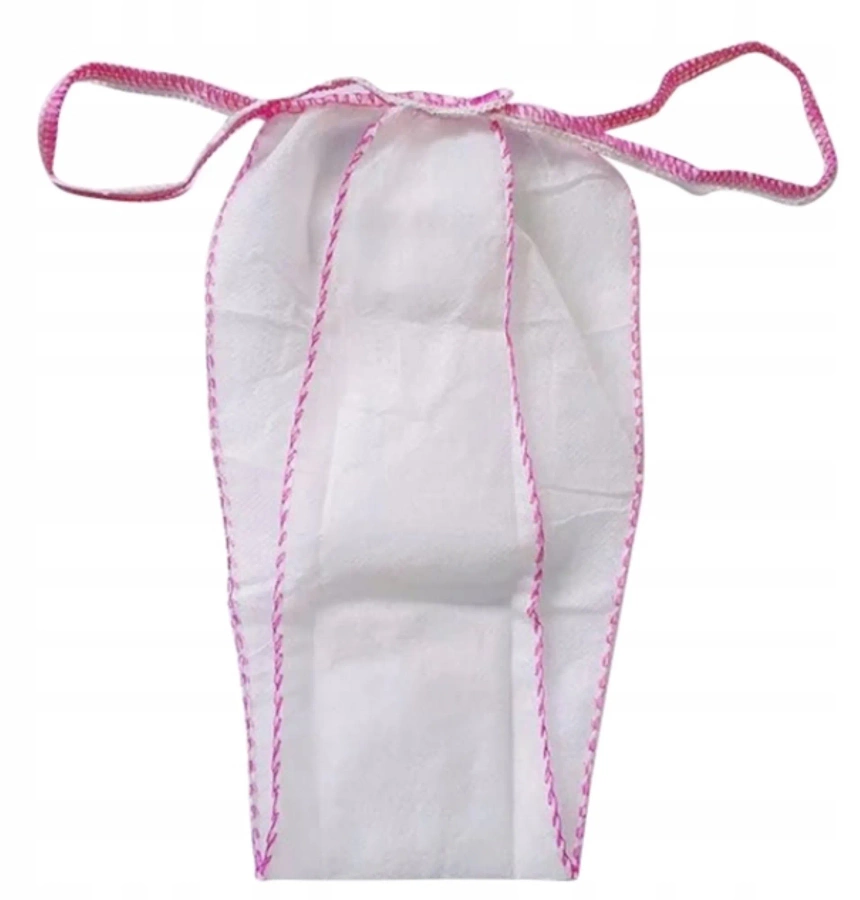 Włókninowe Stringi Majtki Jednorazowe Białe Damskie Masażu Zabiegów 100szt.