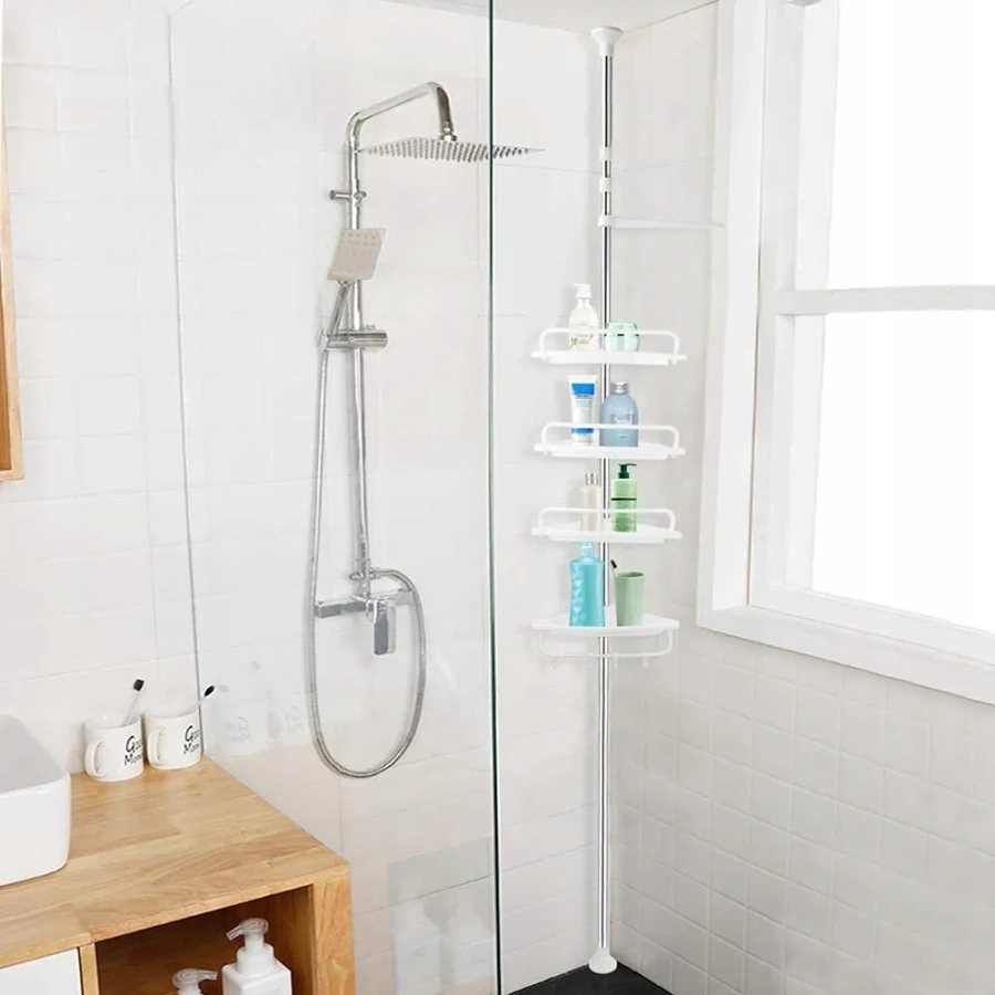 Teleskopowa półka narożna pod prysznic