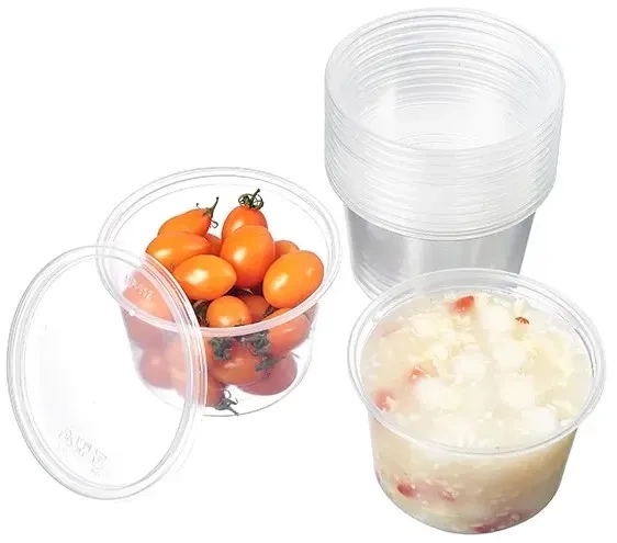 Transparentne pojemniki z pokrywką 50 szt