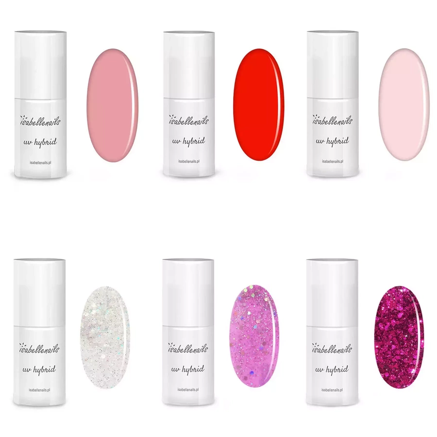 6x Lakier Hybrydowy do paznokci isabellenails 6ml