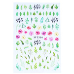 Naklejki 3D na paznokcie rośliny XF3366