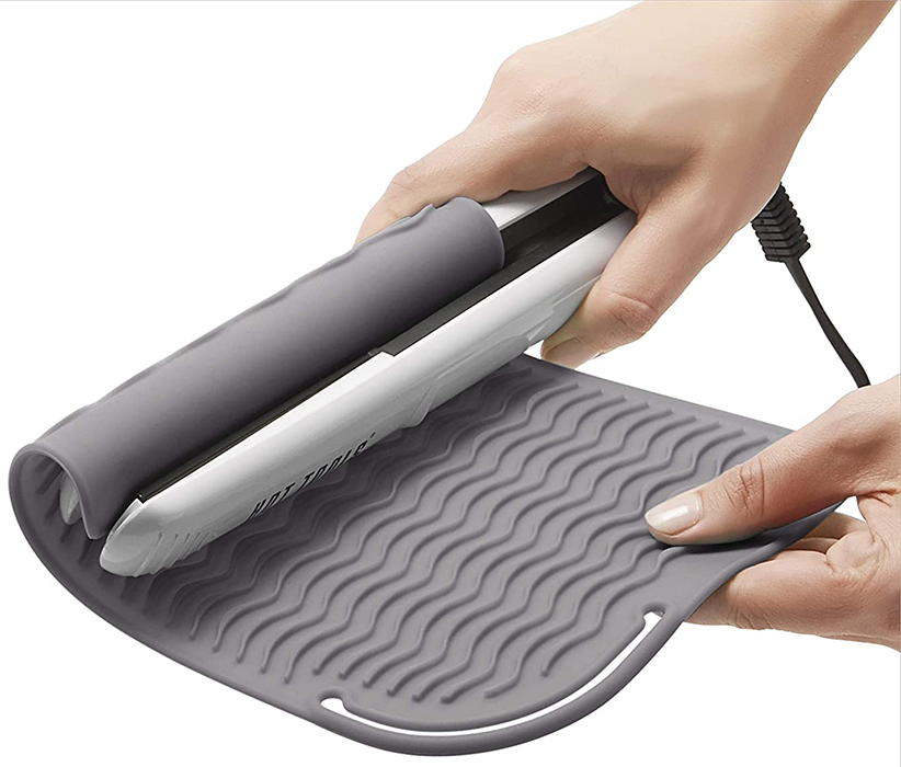 Ochronna mata silikonowa szara fryzjerska