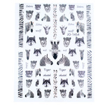 Naklejki 3D na paznokcie zebra JO-1454