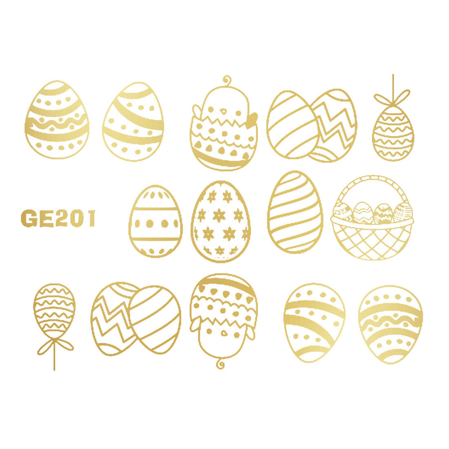 Naklejka wodna wielkanocna GE201