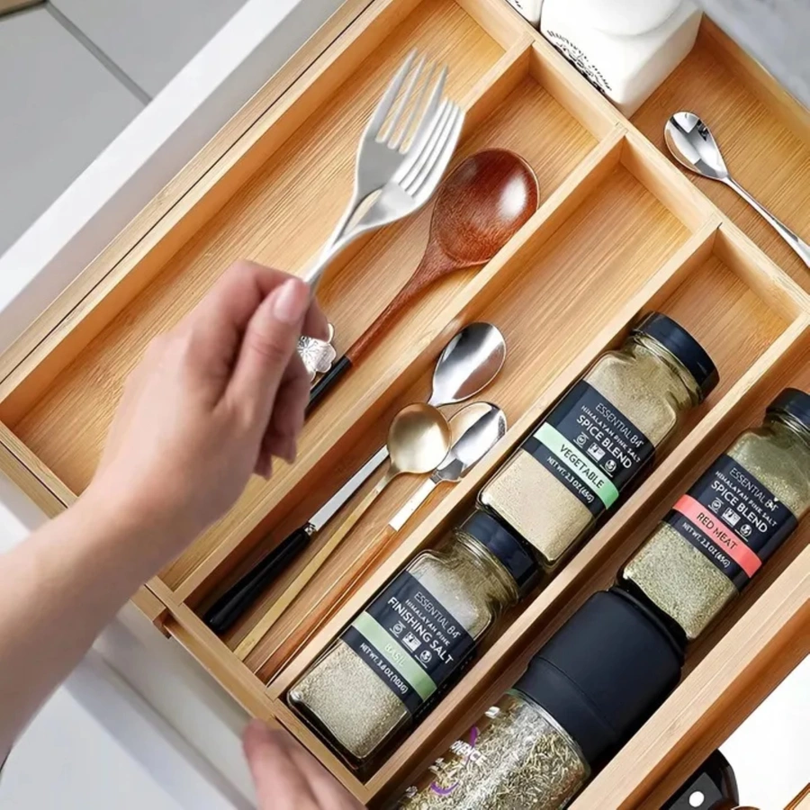 Organizer do szuflady na sztućce rozsuwany