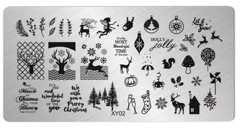 Blaszka do stempli na paznokcie XY02