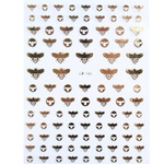 Naklejki 3D na paznokcie pszczoły złote CB-105