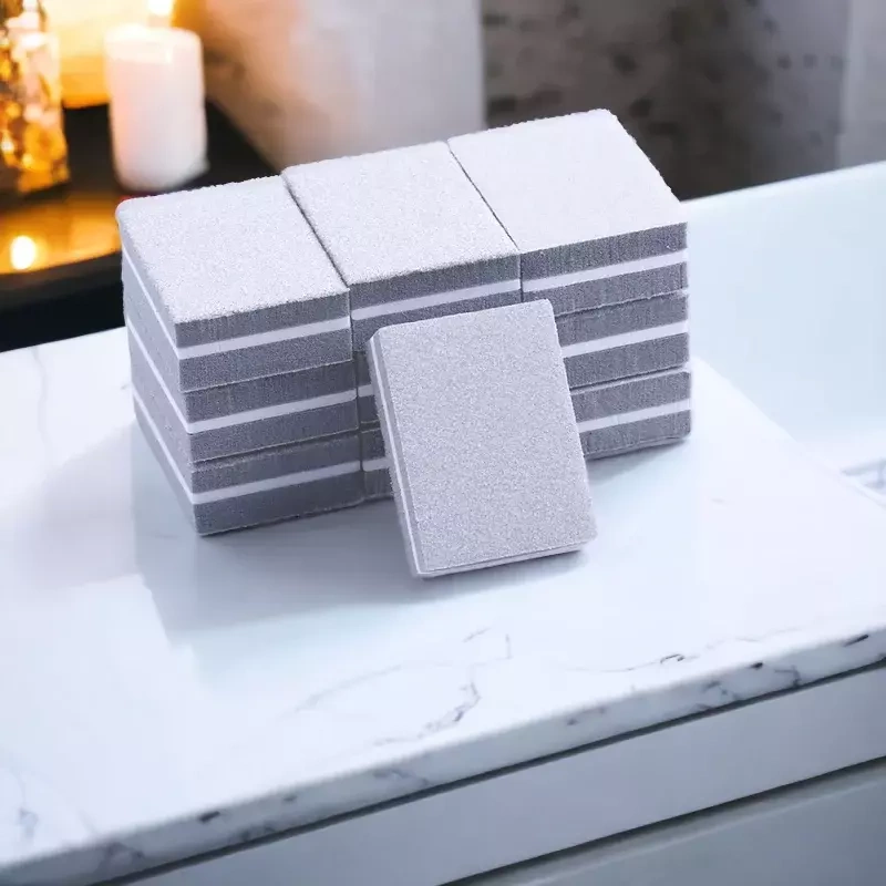 50x Mini Blok Polerski Kostka 100/180 buffer szary