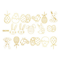 Naklejka wodna wielkanocna GE200