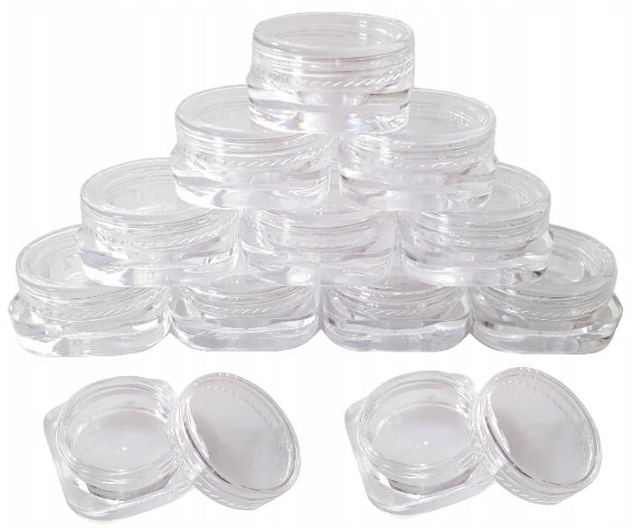 Słoiczki, słoik, pojemnik na ozdoby 3ml 50 szt.