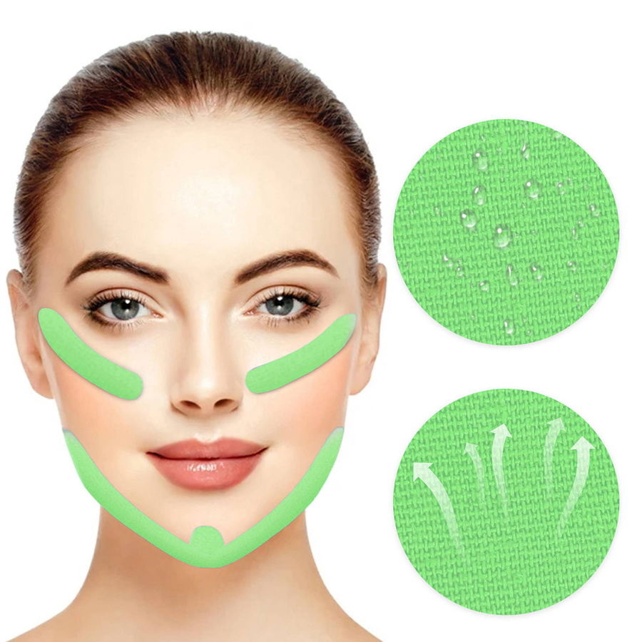 Taśma samoprzylepna do Faceliftingu Kinesiotape, zielona metr