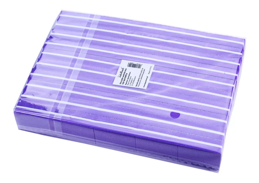 50x Mini Blok Polerski Kostka 180/180 buffer fioletowy