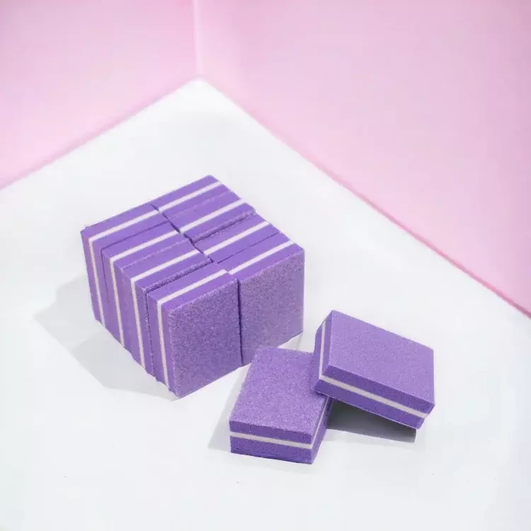 50x Mini Blok Polerski Kostka 180/180 buffer fioletowy
