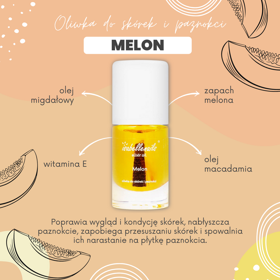 Oliwka do skórek i paznokci Melon olejek 7 ml
