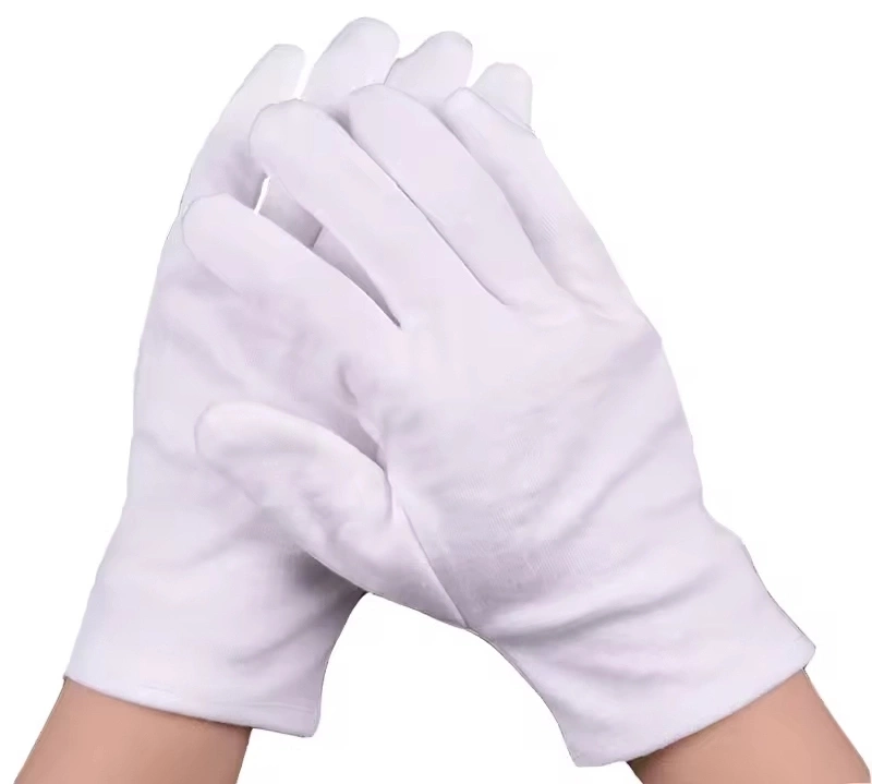 Rękawiczki bawełniane kosmetyczne białe 1 para