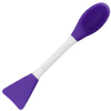 Dwustronna silikonowa szczoteczka do maseczek, fioletowa