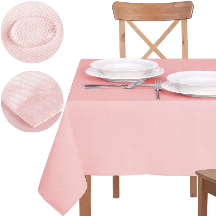 Jednorazowy obrus foliowy różowy 274 x 137 cm
