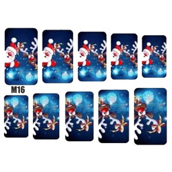 Naklejki wodne świąteczne na paznokcie M16