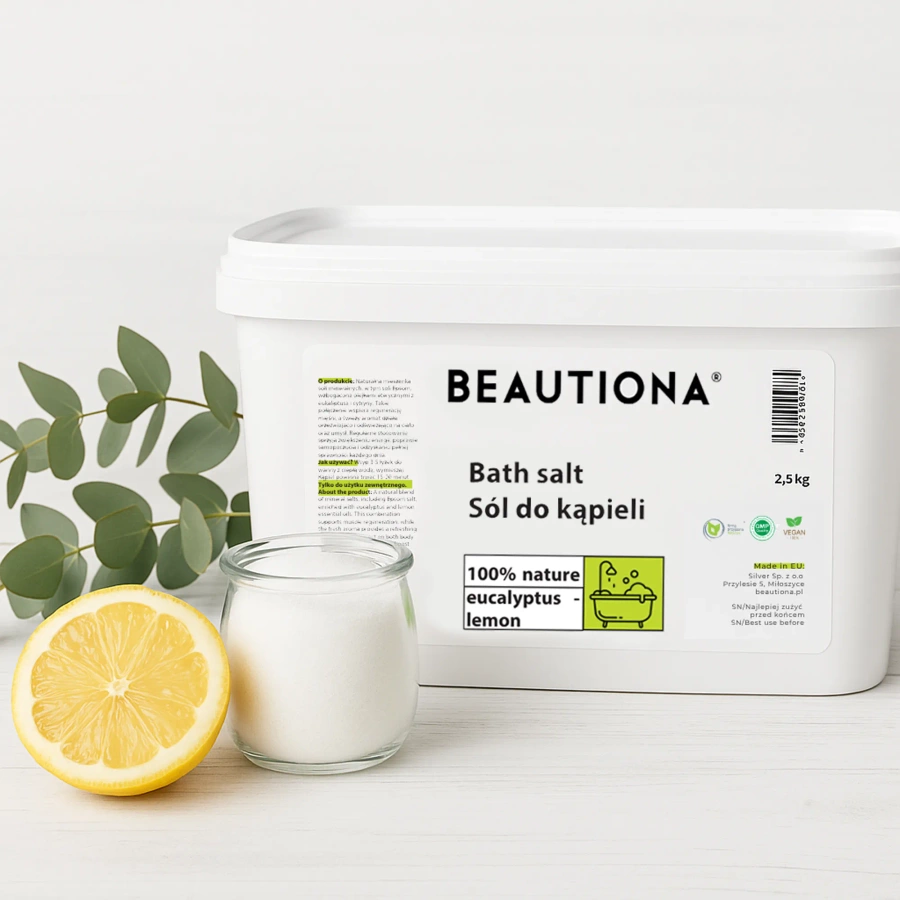 Sól do kąpieli Epsom Eukaliptus & Cytryna 2,5 kg