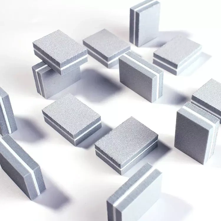 50x Mini Blok Polerski Kostka 100/180 buffer szary