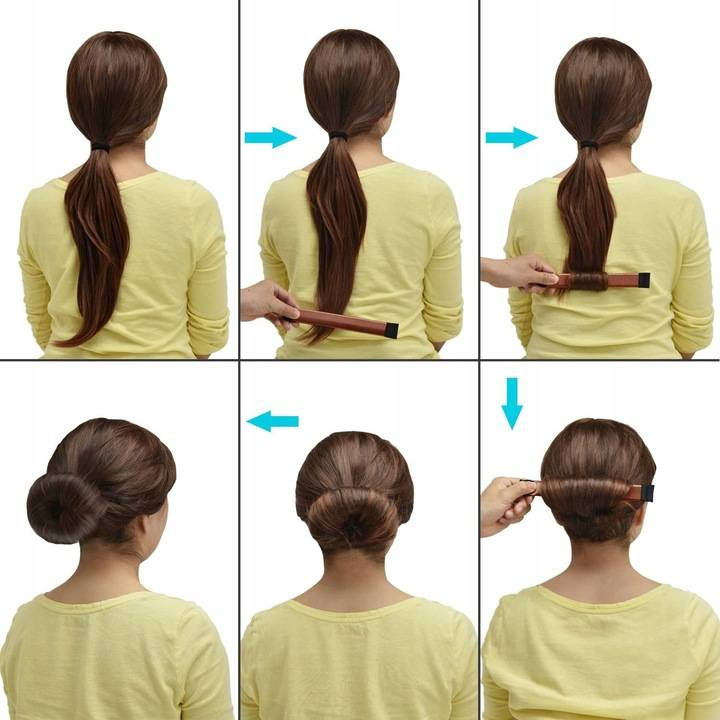 Opaska do koka twister do włosów czarny