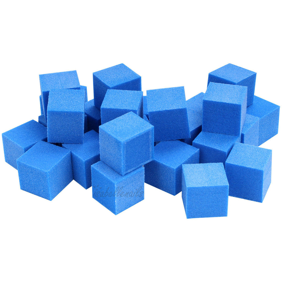 25x mini blok polerski kostka 100/100 niebieski