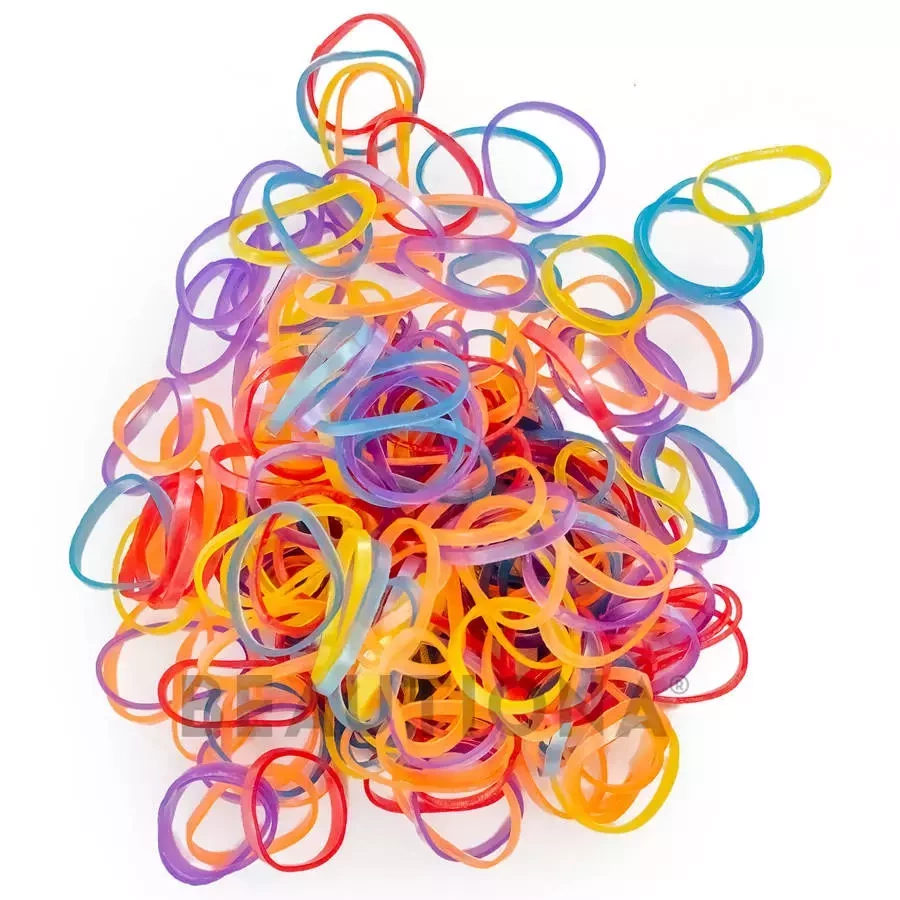 Mini gumki do włosów warkoczyków kolorowe