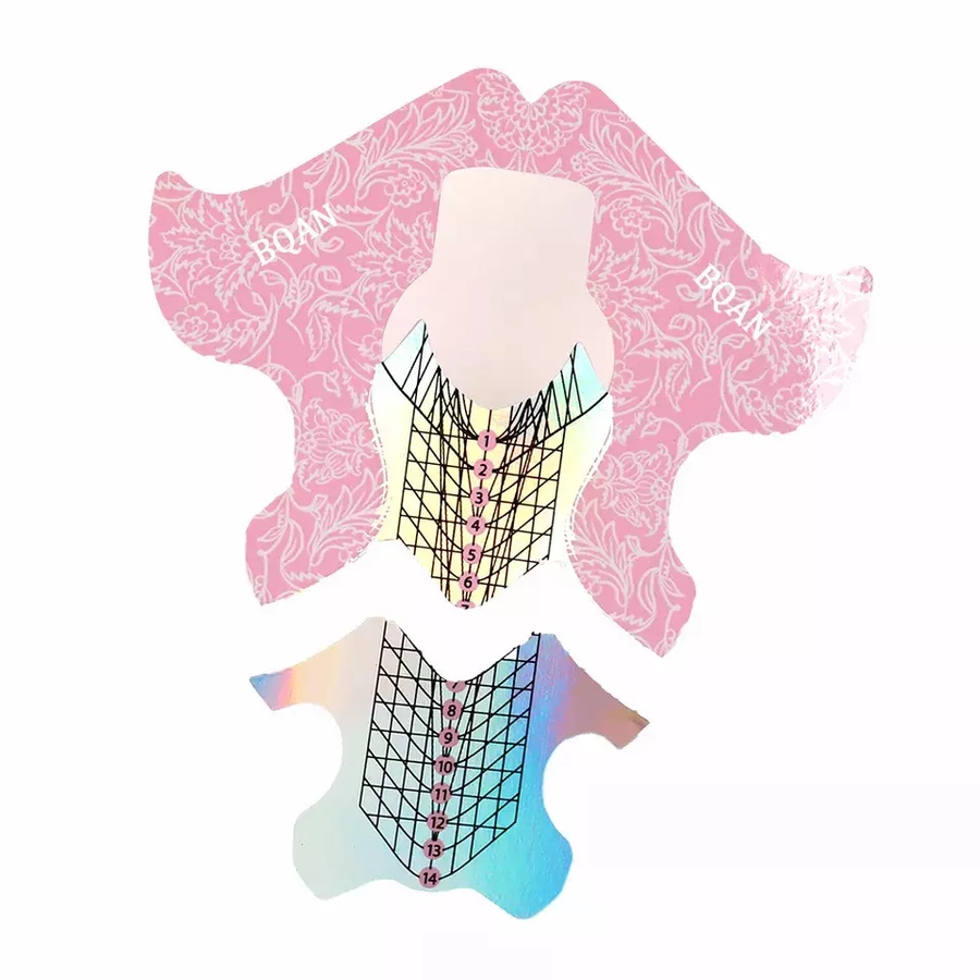 Szablony do przedłużania paznokci syrenka 500 szt.