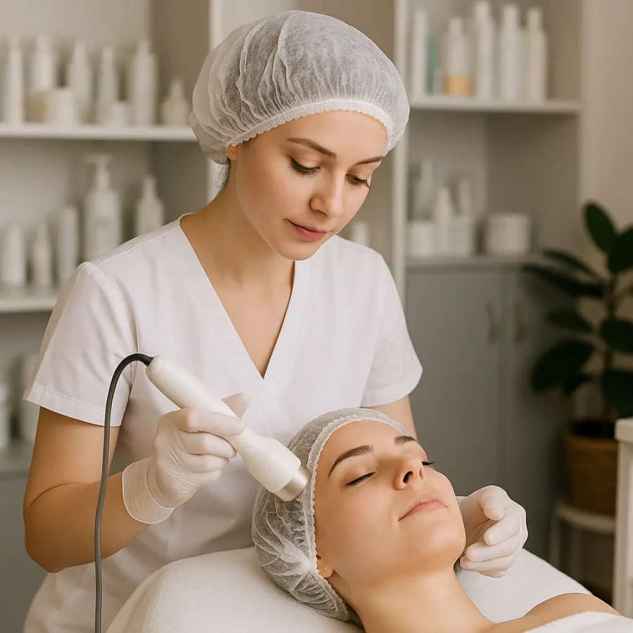 Jednorazowy czepek kosmetyczny 100 sztuk