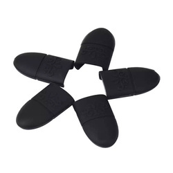 Klipsy czapeczki silikonowe do usuwania lakieru BLACK 5 szt.