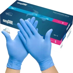 Rękawiczki nitrylowe jednorazowe niebieskie - rozmiar S