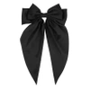 Ozdobna kokarda do włosów na spince czarna