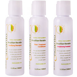 Encanto Do Brasil Zestaw do keratynowego prostowania 3x100 ml